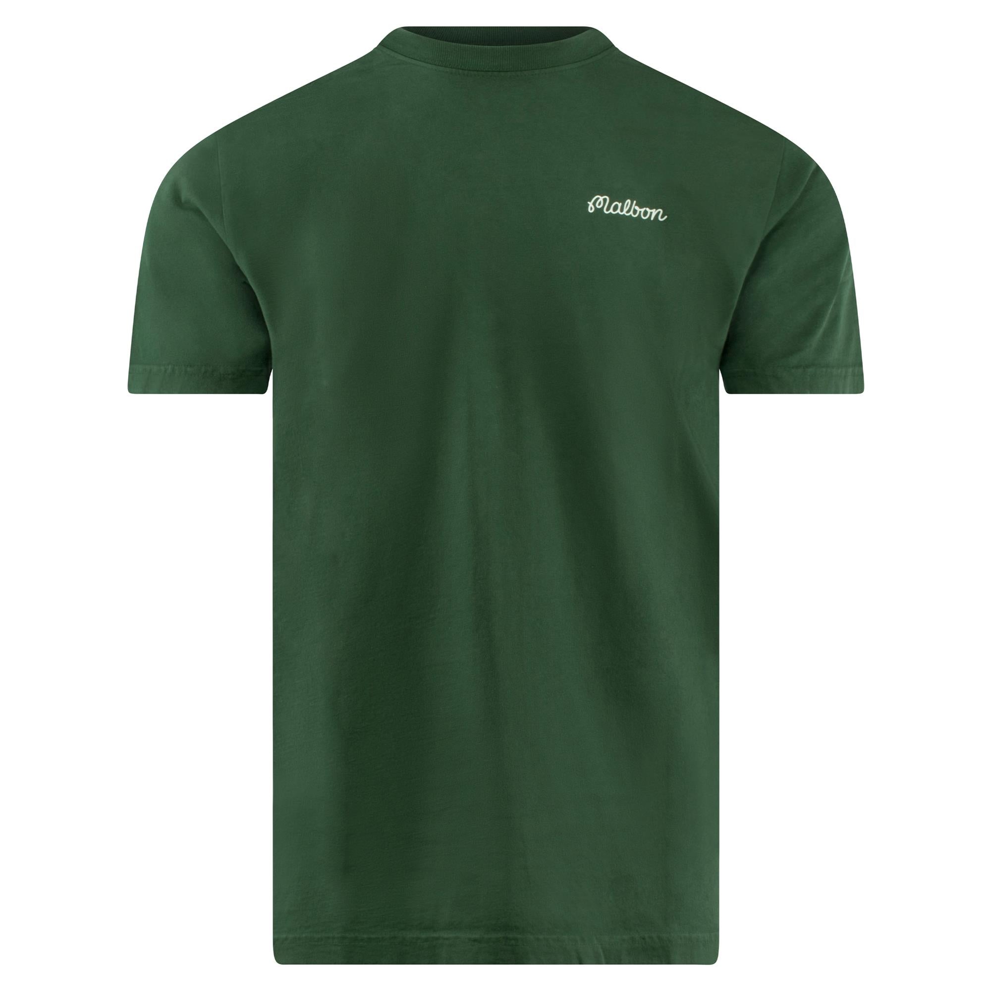 Malbon Golf Icons Bermuda Baldwin Tee Forest